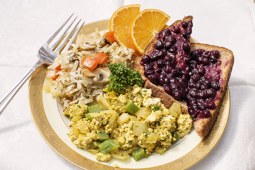 Green Pepper Tofu Scramble
